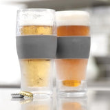 Host Freeze Cooling Beer Pint Glass for The Perfect Temperature Every Time, Clear, Set of 2