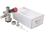 Kegco KC KT86S-L - Acoplador de llave de barril de cerveza, sistema Kegerator S con mango de palanca, color negro