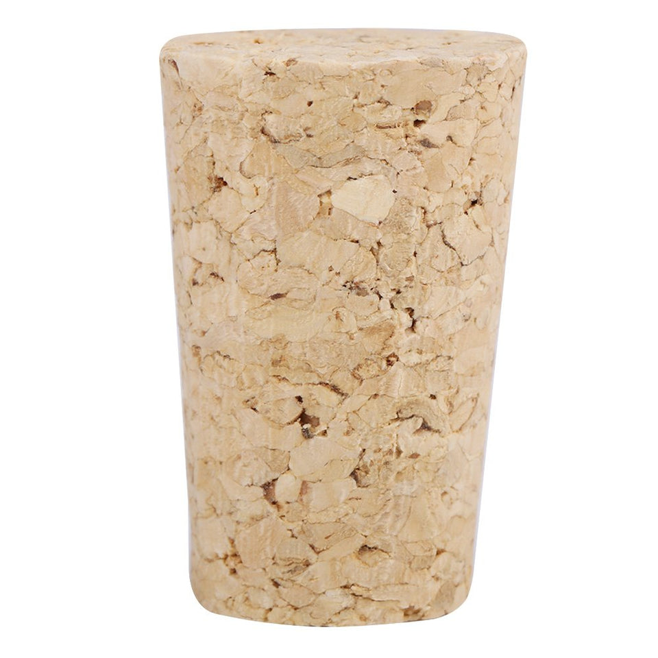 10 piezas de corcho cónico natural tapones de botella de vino/cerveza de madera tapón de primera calidad para hacer vino artesanal(Larger)