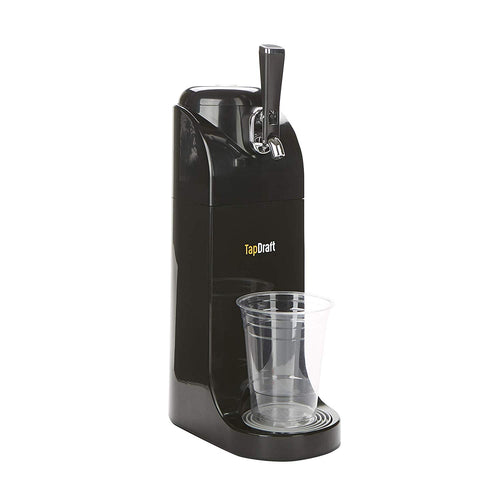 Mind Reader BEERTAP-BLK 40 oz dispensador de llave de cerveza, sistema alimentado por batería, acero inoxidable, barril portátil, picnic, cocina, bar, negro, talla única