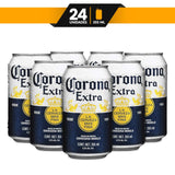 Cerveza Clara Corona Extra 24 latas de 355ml c/u