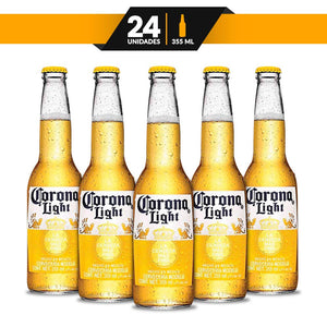 Cerveza Clara Corona Light 24 botellas de 355ml c/u