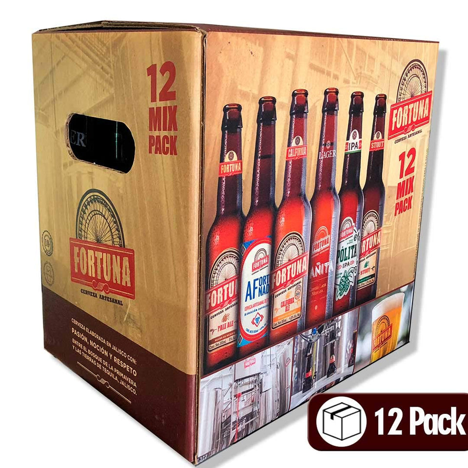 Cerveza Fortuna 12 mix pack