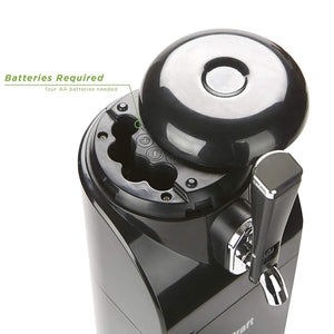 Mind Reader BEERTAP-BLK 40 oz dispensador de llave de cerveza, sistema alimentado por batería, acero inoxidable, barril portátil, picnic, cocina, bar, negro, talla única