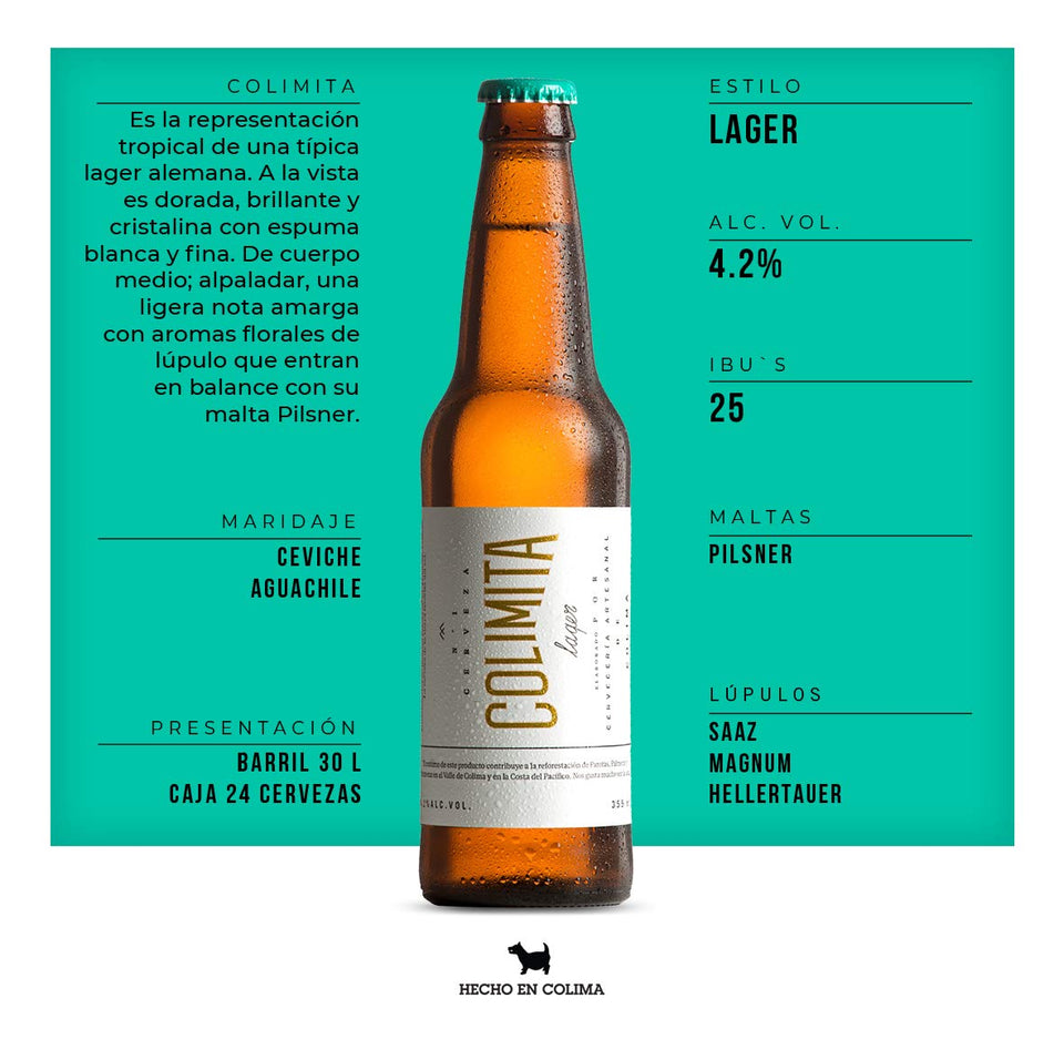 12 pack Cerveza Colimita Lager