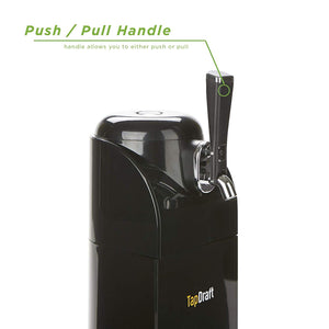 Mind Reader BEERTAP-BLK 40 oz dispensador de llave de cerveza, sistema alimentado por batería, acero inoxidable, barril portátil, picnic, cocina, bar, negro, talla única