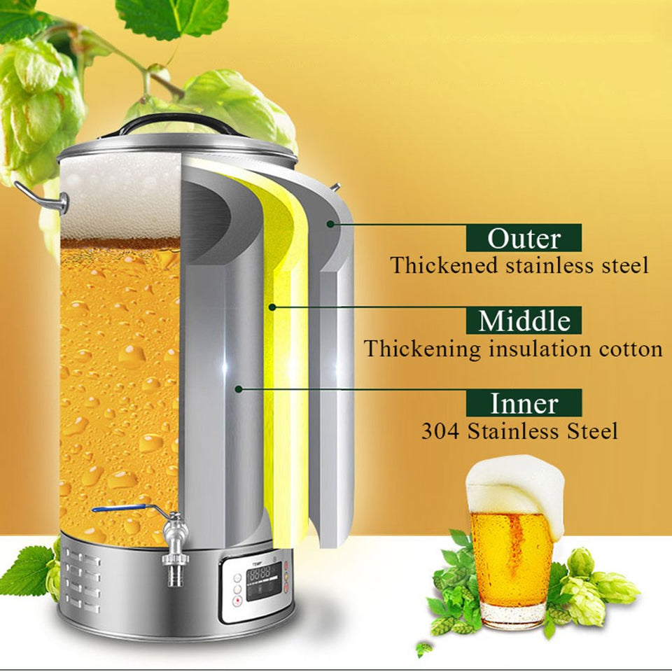 Cerveza Automática Que Elabora La Máquina 30L Y Vino Que Hace 2500W Para La Familia Con La Fiesta