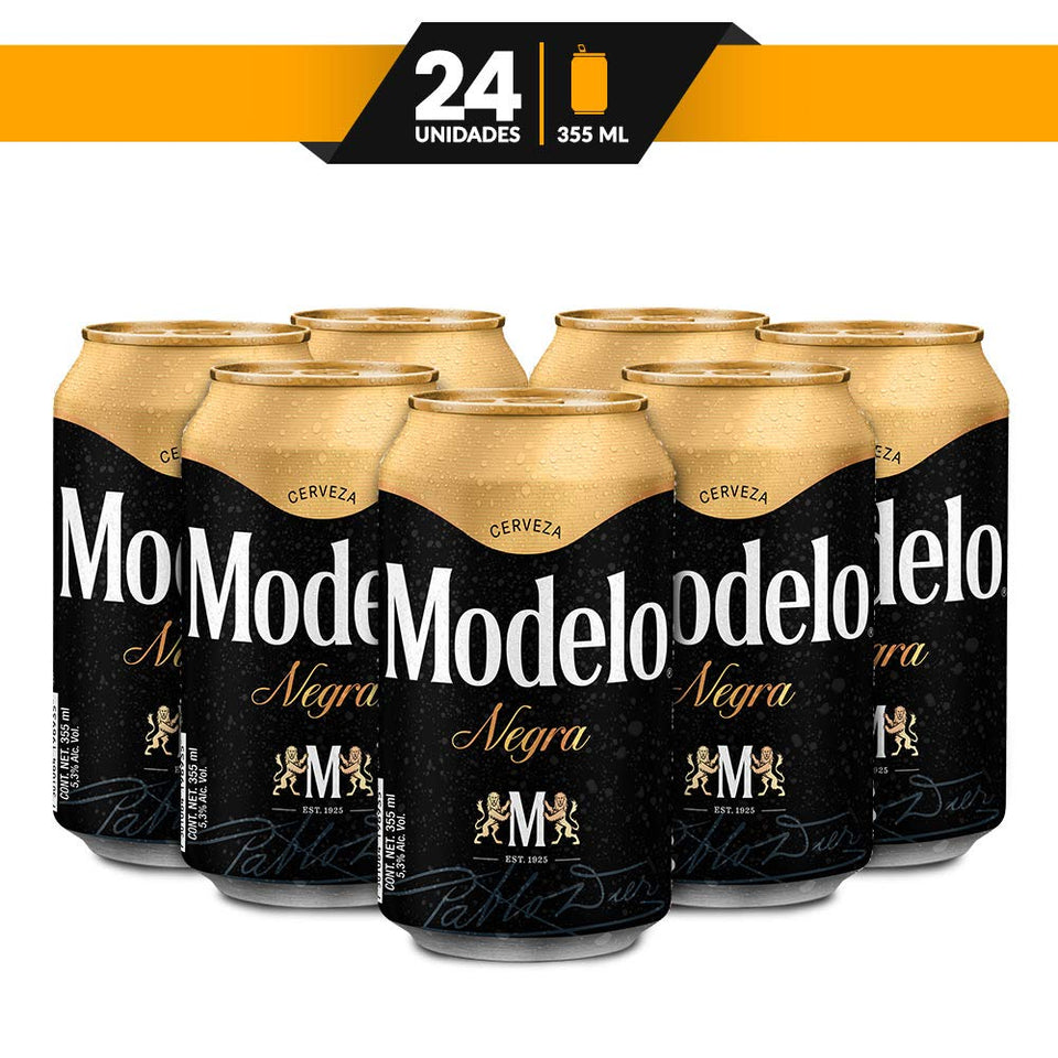 Cerveza Oscura, Negra Modelo, 24 Latas de 355ml c/u