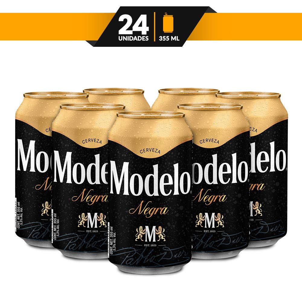 Cerveza Oscura, Negra Modelo, 24 Latas de 355ml c/u