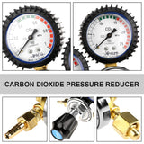 TOPINCN Regulador de Presión de Co2 Regulador de Botella de Gas Regulador de Dióxido de Carbono Cerveza Kegerator Regulador de Barril Reductor de Presión de Soldadura