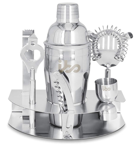 IBO Juego de Coctelera Bar Shaker de Acero Inoxidable (7)